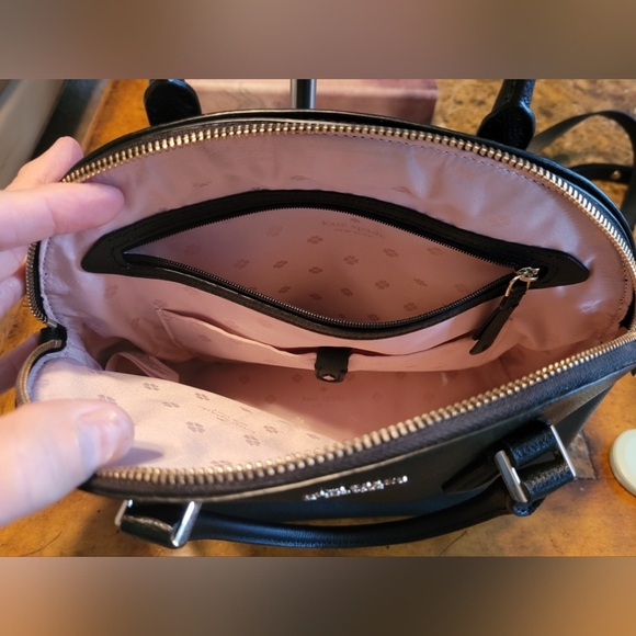 Kate Spade Black Leather Handbag/Crossbody - Picture 8 of 9